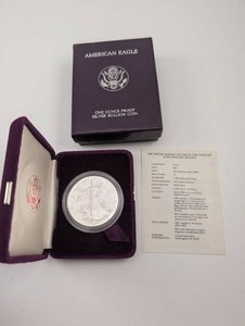 Vintage 1987 Proof American Silver Eagle One Dollar