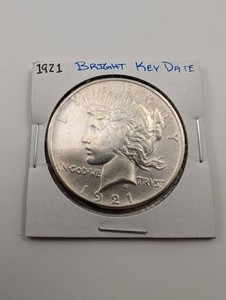 1921 Peace Dollar Bright Key Date