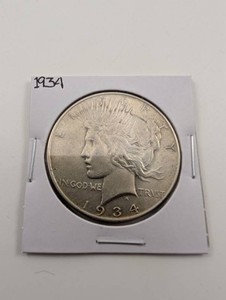 1934 Peace Silver Dollar