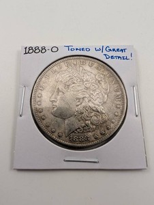1888-O Morgan Silver Dollar Toned
