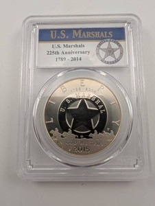 2015-P U.S. Marshals Service $1 PCGS PR69DCAM