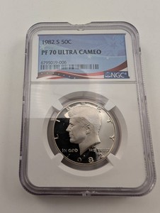 1982-S Kennedy Half Dollar NGC PF70 Ultra Cameo