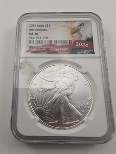 2024 American Silver Eagle NGC MS70 First Releases