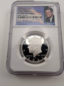 2021-S Kennedy Silver Half Dollar NGC PF69 Ultra Cameo Limited Edition Set