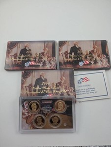 United States Mint Presidential $1 Coin Proof Sets 2007 2008 2009 (Lot of 3)