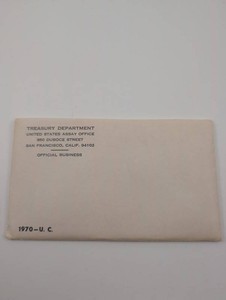 1970 U. C. Treasury Department Assay Office Envelope