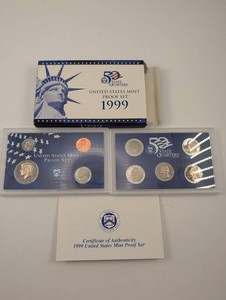 1999 United States Mint Proof Set State Quarters