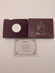 1982 Proof George Washington 90% Silver Commemorative Half Dollar
