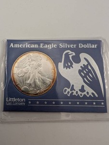 1997 American Eagle Silver Dollar Littleton Coin Company Holder