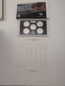 2017 U.S. Mint America the Beautiful Quarters Silver Proof Set