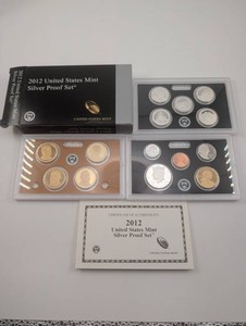 2012 United States Mint Silver Proof Set With COA
