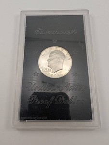 40% Silver Vintage Eisenhower 1971 Proof Dollar
