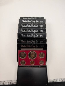 Vintage United States Proof Set Collection 1975-1977 (Lot of 7)