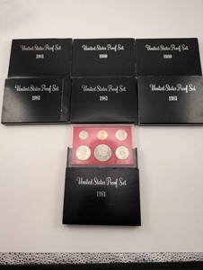 United States Proof Set 1980 & 1981 (Lot of 7)
