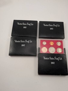 1982 United States Proof Sets (Lot of 4)