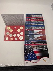 United States Mint Uncirculated Coin Set Mixed Lot Of 10
