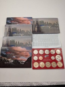 2007 U.S. Mint Uncirculated Coin Sets Philadelphia & Denver (Lot of 6)