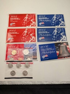 2005-2006 U.S. Mint Uncirculated Coin Sets (Lot of 6)