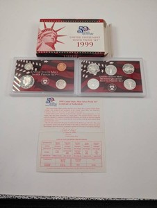 1999 United States Mint Silver Proof & 50 State Quarters Sets