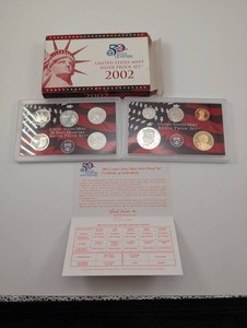 2002 United States Mint Silver Proof Set