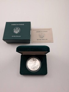 1989 American Eagle Silver Dollar in Presentation Case