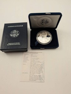 1998 American Silver Eagle Proof Coin 1 Oz