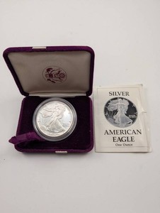 1989 American Silver Eagle One Ounce in Case