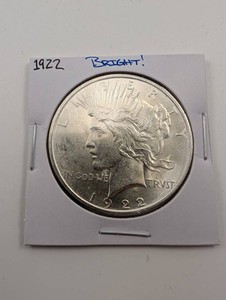 1922 Peace Silver Dollar