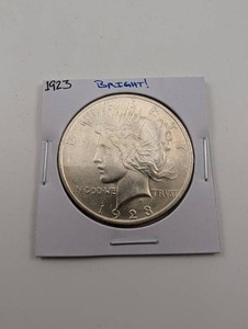 1923 Peace Silver Dollar Bright