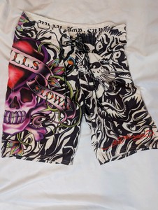 Ed Hardy Love Kills Slowly Board Shorts, Mens Size 30