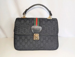 Black GG pattern Logo Purse- Unauthenticated