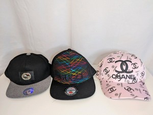 Designer Style Hat Lot of 3- unauthenticated