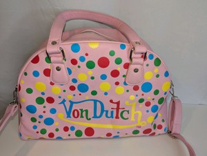 Von Dutch polka dot bowling bag- unauthenticated