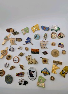 Collection of Vintage VFW Pins (43)