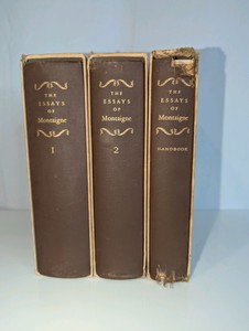 3-volume set of The Essays of Montaigne, 1946 edition