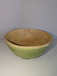 Vintage Hand Crafted Bamboo Bowl