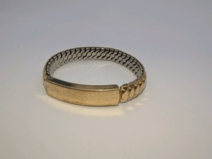 Speidel vintage 120 10k gold filled expansion bracelet features a gold-filled engravable identification plate, size 6