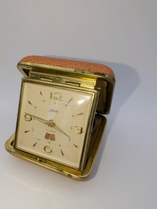 Vintage Endura travel alarm clock produced in West Germany- untested