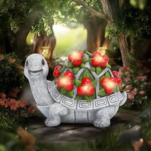Brand New - Solar Garden Outdoor Statues Turtle for Patio, Balcony, YardPorch and Outside decor.