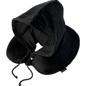 Hooded Travel Pillow Memory Foam pillow with head and chin support