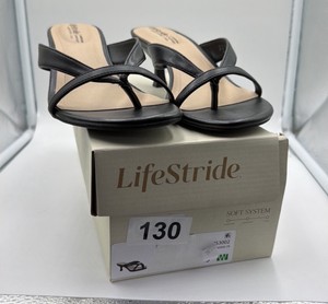 Brand New size 9 Womens Life Stride black heeled sandal
