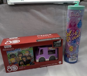 Brand New Little People book and toy set and surprise Barbie