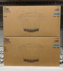 Lot of 2 boxes 6 per box 75 W replacement LED daylight bulbslight bulbs