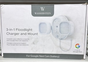 Brand New Wasserstein 3 in 1 Floodlight Charging & Mount  - good for Google nest cam battery