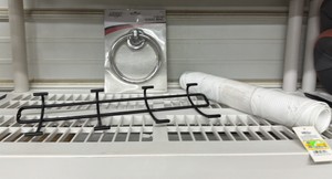 Brand New Bathmat plus chrome towel ring plus towel hanger