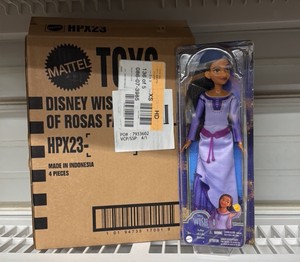 Box of 4 brand New Disney Wish - Asha of Rosas Mattel brand dolls- There is 4 per case