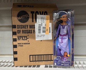 Box of 4 brand New Disney Wish - Asha of Rosas Mattel brand dolls- There is 4 per case