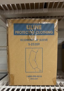 One case  ULine brand -100 pairs per case economy 18 inch sleeves