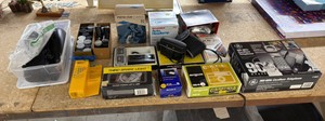 Large lot of vintage cameras, auto parts, phones, and more