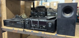 Lot of 2 Sony Five Disc Player and Denon brand and Bose subwoofer